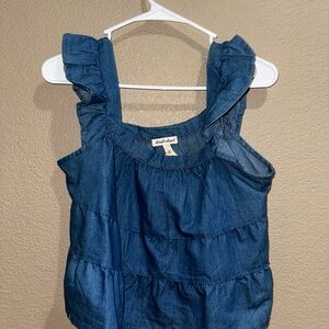 Derek Heart Denim Blue Top